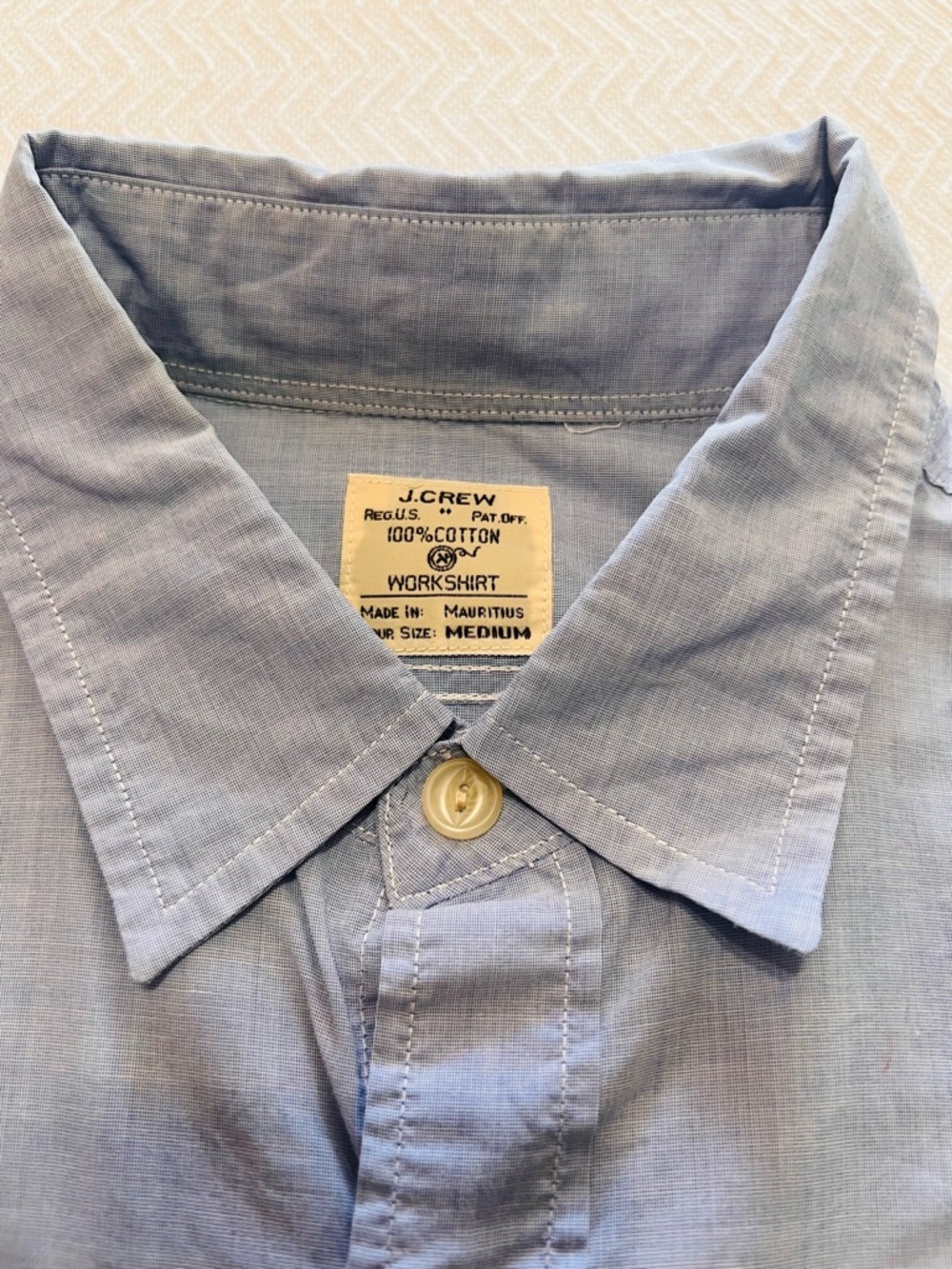 J. Crew Light Blue Long Sleeve Button-Down Workshirt